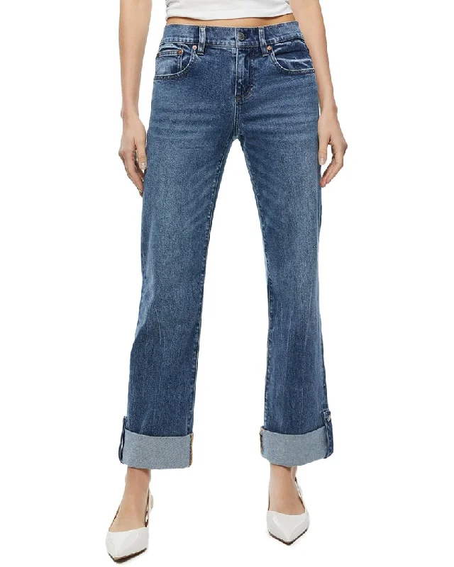 Women's sequined party pants Mom jeans for a nostalgic and casual look alice + olivia Abilene Ultra Low-Rise Jean Women's sequined party pants Mom jeans for a nostalgic and casual look alice + olivia Abilene Ultra Low-Rise Jean