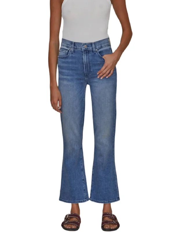 Women's tie - dye festival pants Straight - leg women jeans with a classic and timeless appeal Bella Crop Flare Jeans In Surf Rider Women's tie - dye festival pants Straight - leg women jeans with a classic and timeless appeal Bella Crop Flare Jeans In Surf Rider