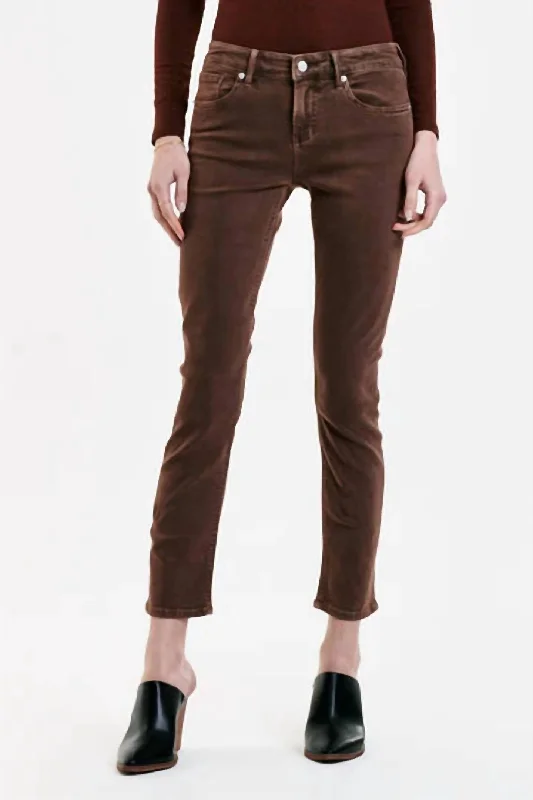 Women's camo outdoor pants Colored women jeans in vibrant hues like red and yellow Blair Rootbeer Straight Ankle Jean In Brown Women's camo outdoor pants Colored women jeans in vibrant hues like red and yellow Blair Rootbeer Straight Ankle Jean In Brown