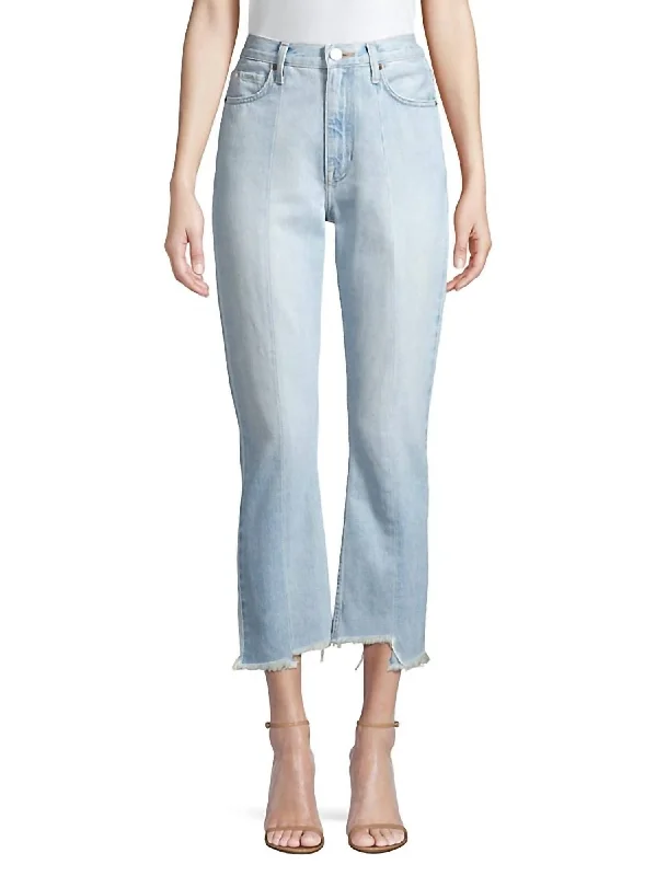 Women's eco - friendly organic pants Mom jeans for a nostalgic and casual look Charan Jean In Light Wash Women's eco - friendly organic pants Mom jeans for a nostalgic and casual look Charan Jean In Light Wash