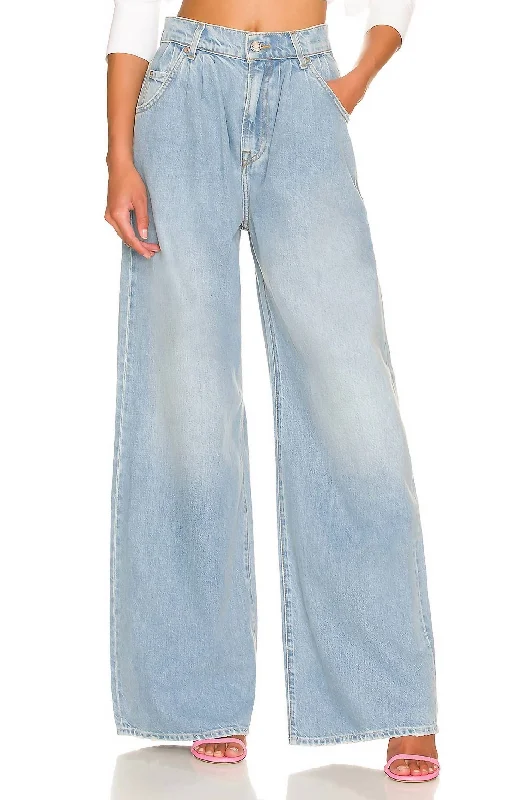 Women's matching top and pants set Mom jeans for a nostalgic and casual look Chloe High Rise Pleated Wide Leg Jeans In Sawtelle Women's matching top and pants set Mom jeans for a nostalgic and casual look Chloe High Rise Pleated Wide Leg Jeans In Sawtelle