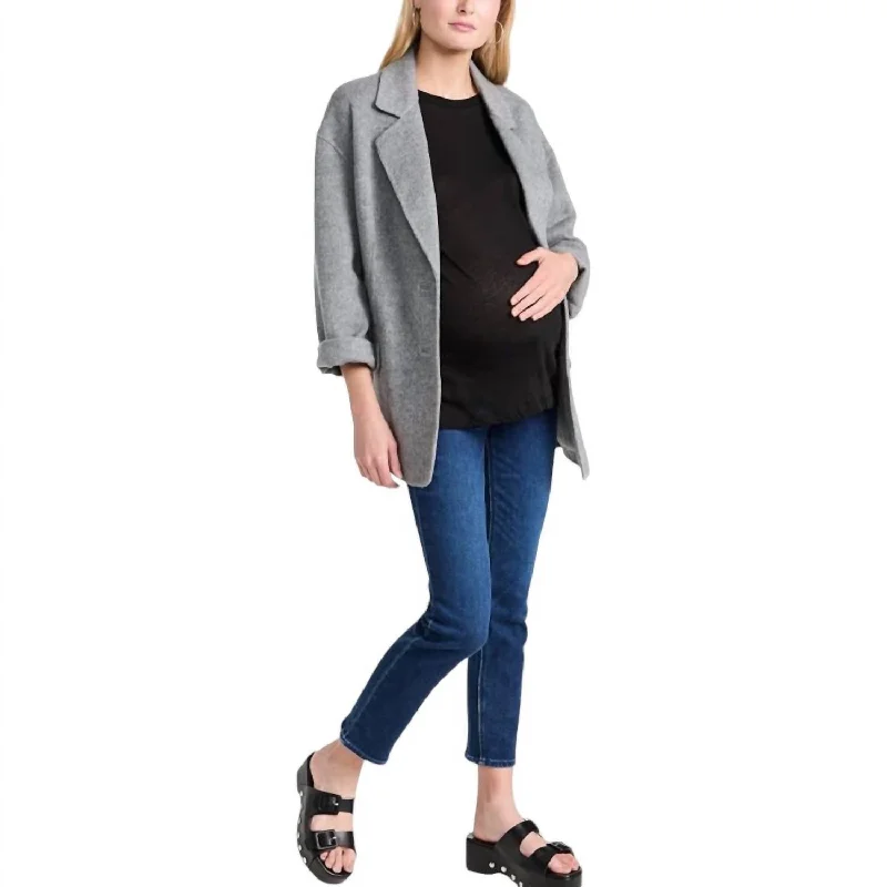 Women's pants with reflective strips Acid - wash women jeans with a retro finish Cindy Maternity Jeans In Arpeggio Women's pants with reflective strips Acid - wash women jeans with a retro finish Cindy Maternity Jeans In Arpeggio