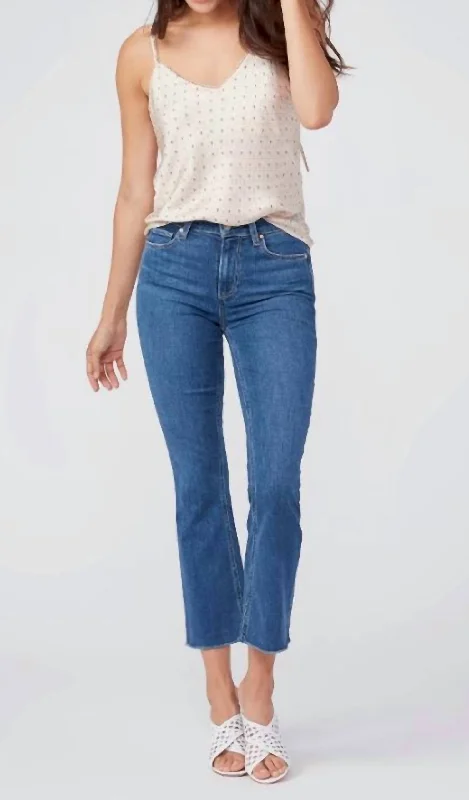 Women's polka - dot dressy pants Distressed women jeans for a trendy and edgy look Colette Crop Flare Denim Jeans In Wonderwall Women's polka - dot dressy pants Distressed women jeans for a trendy and edgy look Colette Crop Flare Denim Jeans In Wonderwall