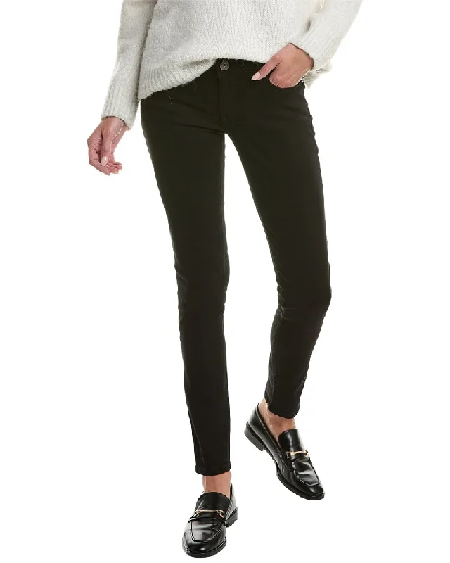 Women's elastic - waist lounge pants Acid - wash women jeans with a retro finish DL1961 Premium Denim Amanda Black Skinny Leg