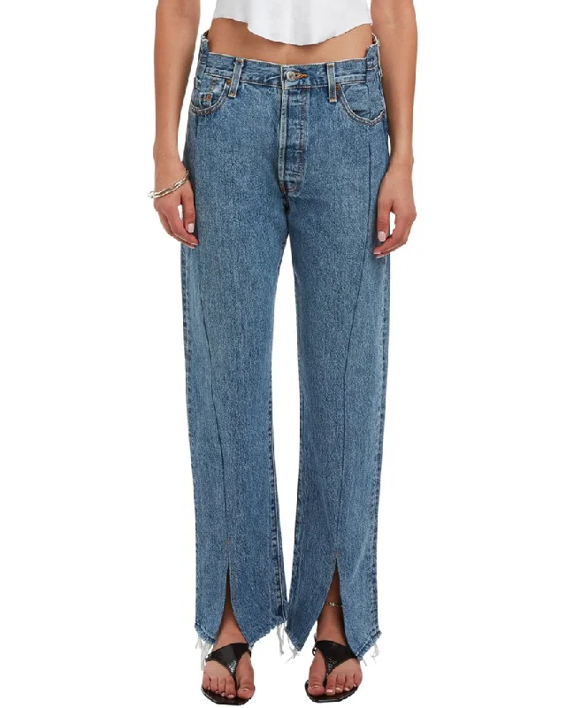 Women's belt - looped work pants Stretch women jeans for enhanced mobility and comfort EB Denim OG Vintage Blue Jean Women's belt - looped work pants Stretch women jeans for enhanced mobility and comfort EB Denim OG Vintage Blue Jean