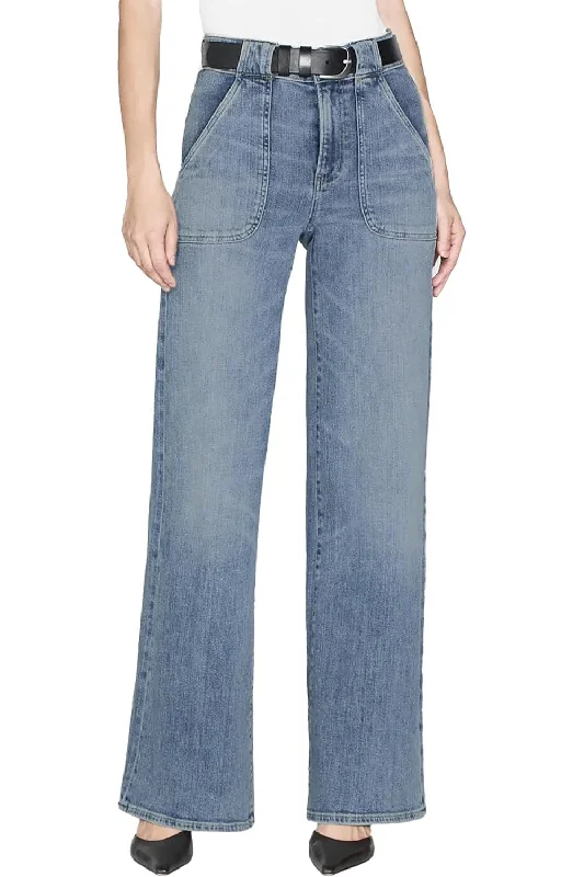 Women's wide - leg dress pants Bootcut women jeans to complement various shoe styles FRAME Women's Modern Pocket Jean, Carpenter Women's wide - leg dress pants Bootcut women jeans to complement various shoe styles FRAME Women's Modern Pocket Jean, Carpenter