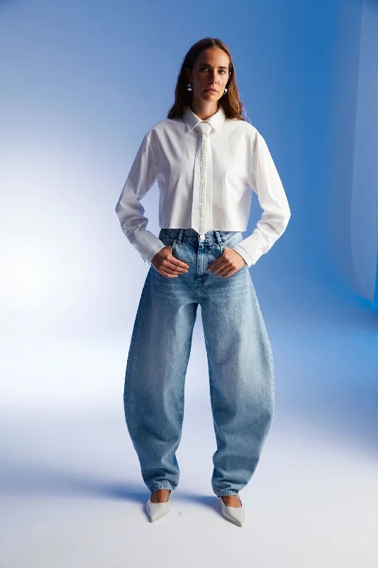 Women's cotton jogger pants Acid - wash women jeans with a retro finish High Waisted Jeans Women's cotton jogger pants Acid - wash women jeans with a retro finish High Waisted Jeans