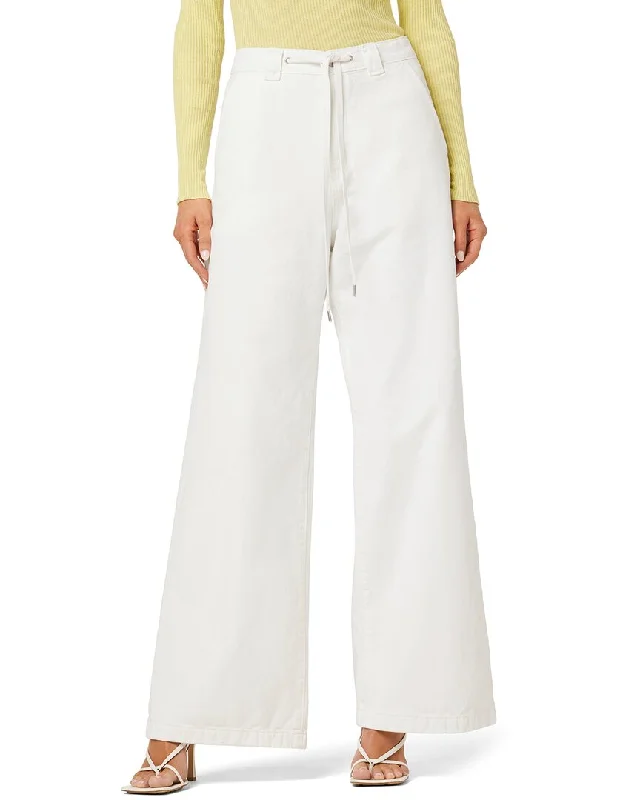 Women's senior - friendly lounge pants Embroidered women jeans with intricate patterns HUDSON Jeans Wide Leg Drawstring Trouser White Jean Women's senior - friendly lounge pants Embroidered women jeans with intricate patterns HUDSON Jeans Wide Leg Drawstring Trouser White Jean