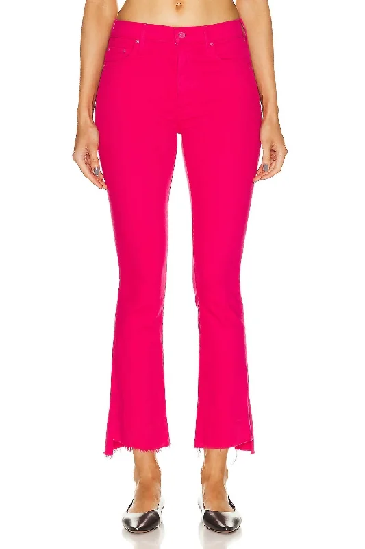 Women's pants for job interviews Skinny women jeans with a form - fitting design Insider Crop Step Fray Jeans In Raspberry Sorbet Women's pants for job interviews Skinny women jeans with a form - fitting design Insider Crop Step Fray Jeans In Raspberry Sorbet
