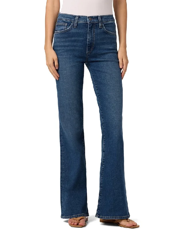 Women's velvet party pants Embellished women jeans with studs or rhinestones for a glamorous touch JOE'S Jeans Woodhouse High-Rise Flare Jean