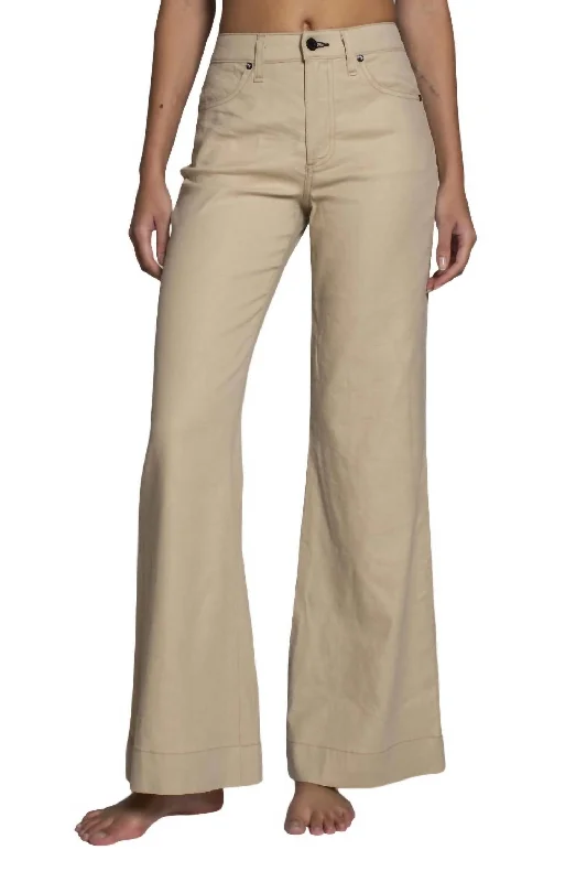 Women's long - length casual pants Straight - leg women jeans with a classic and timeless appeal Juniper Wide Leg Jeans In Khaki Women's long - length casual pants Straight - leg women jeans with a classic and timeless appeal Juniper Wide Leg Jeans In Khaki
