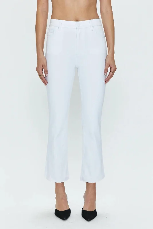 Women's pants for garden parties Colored women jeans in vibrant hues like red and yellow Lennon High Rise Crop Boot Jeans In Cloud Vintage Women's pants for garden parties Colored women jeans in vibrant hues like red and yellow Lennon High Rise Crop Boot Jeans In Cloud Vintage