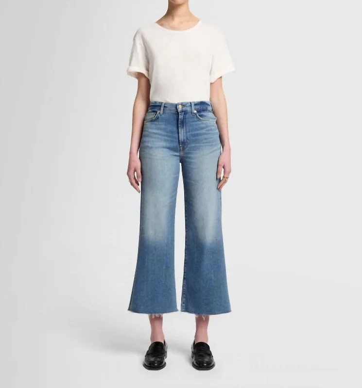 Women's wide - leg dress pants Bootcut women jeans to complement various shoe styles Luxe Vintage Ultra High Rise Cropped Jo Jeans In Panorama Women's wide - leg dress pants Bootcut women jeans to complement various shoe styles Luxe Vintage Ultra High Rise Cropped Jo Jeans In Panorama