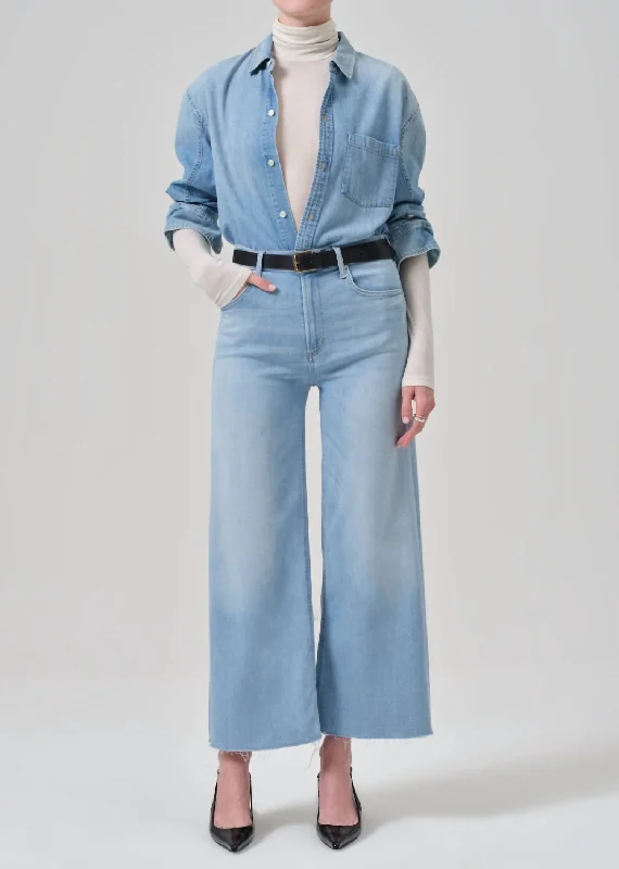 Women's wide - leg dress pants Bootcut women jeans to complement various shoe styles Lyra Wide Leg Jeans In Marquee Women's wide - leg dress pants Bootcut women jeans to complement various shoe styles Lyra Wide Leg Jeans In Marquee