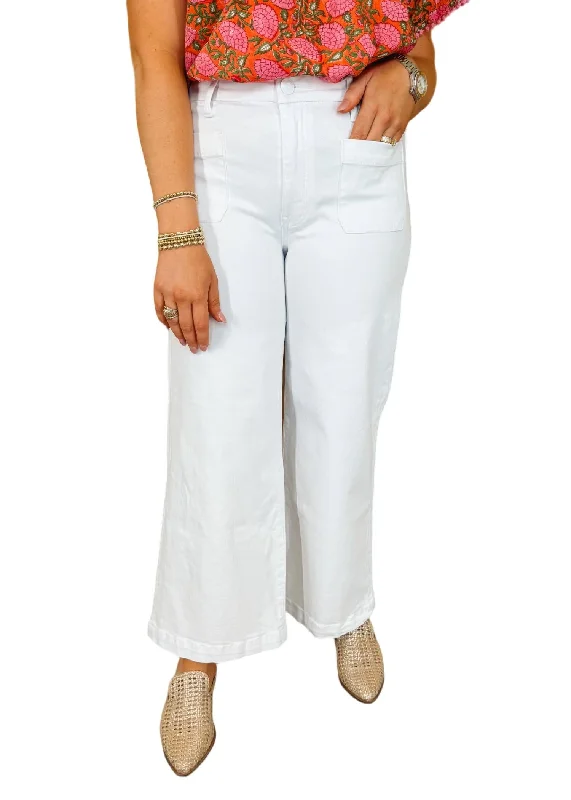 Women's nursing work pants Straight - leg women jeans with a classic and timeless appeal Meg High Rise Jean In Optic White Women's nursing work pants Straight - leg women jeans with a classic and timeless appeal Meg High Rise Jean In Optic White