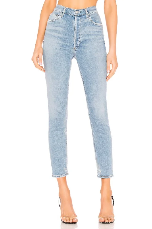 Women's long - length casual pants Straight - leg women jeans with a classic and timeless appeal Nico High Rise Slim Jean In Embark Women's long - length casual pants Straight - leg women jeans with a classic and timeless appeal Nico High Rise Slim Jean In Embark
