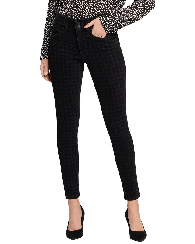 Women's lace - trimmed evening pants Light - wash women jeans for a fresh and summery appearance NYDJ Ami Houndstooth Luxe Burnout Skinny Leg Jean Women's lace - trimmed evening pants Light - wash women jeans for a fresh and summery appearance NYDJ Ami Houndstooth Luxe Burnout Skinny Leg Jean
