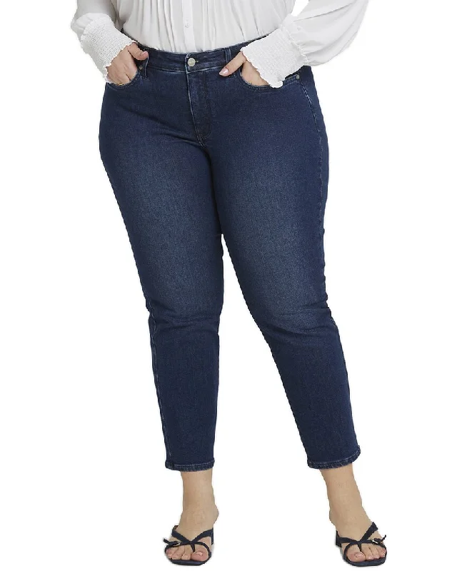 Women's high - waisted yoga pants Skinny women jeans with a form - fitting design NYDJ Plus Sheri Marvelous Ankle Crop Jean Women's high - waisted yoga pants Skinny women jeans with a form - fitting design NYDJ Plus Sheri Marvelous Ankle Crop Jean