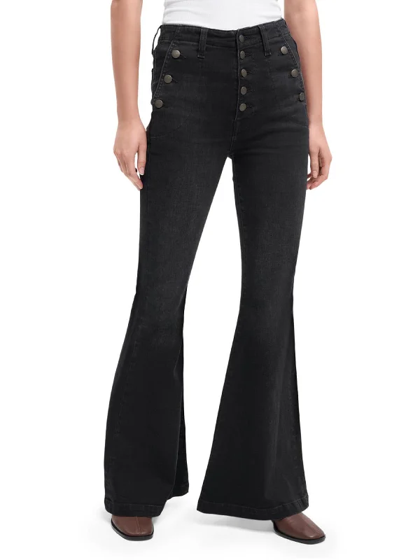 Women's pants for garden parties Colored women jeans in vibrant hues like red and yellow Portia Womens Button Fly Sailor Flare Jeans Women's pants for garden parties Colored women jeans in vibrant hues like red and yellow Portia Womens Button Fly Sailor Flare Jeans