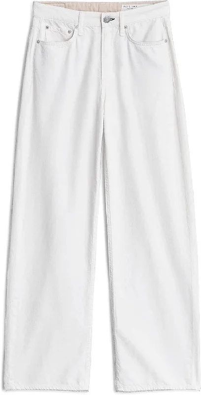 Women's sequined party pants Mom jeans for a nostalgic and casual look Rag & Bone Featherweight Logan Ecru Wide Leg Jeans Women's sequined party pants Mom jeans for a nostalgic and casual look Rag & Bone Featherweight Logan Ecru Wide Leg Jeans