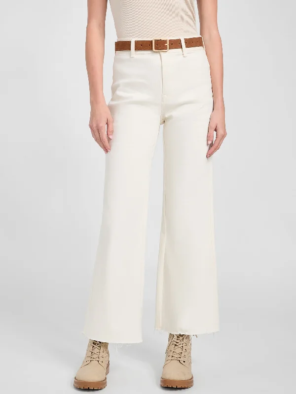 Women's pants for office meetings High - waisted women jeans for a flattering silhouette Sandie Denim Wide Leg Pants Women's pants for office meetings High - waisted women jeans for a flattering silhouette Sandie Denim Wide Leg Pants