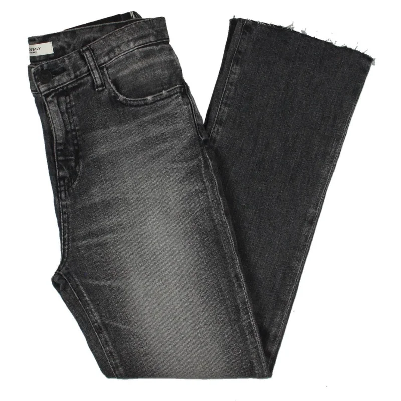 Women's recycled - material workout pants Wide - leg women jeans for a modern and relaxed vibe Seneca Womens Faded Distressed Flare Jeans Women's recycled - material workout pants Wide - leg women jeans for a modern and relaxed vibe Seneca Womens Faded Distressed Flare Jeans