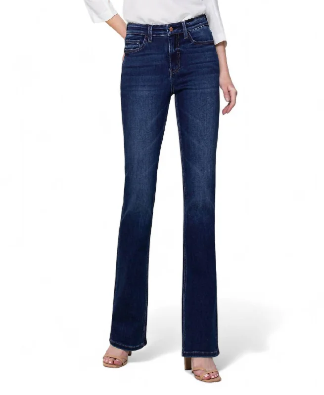 Women's pants with moisture - wicking technology High - rise flare women jeans for a 70s - inspired look Skylar High Rise Bootcut Jean In Dark Wash Women's pants with moisture - wicking technology High - rise flare women jeans for a 70s - inspired look Skylar High Rise Bootcut Jean In Dark Wash