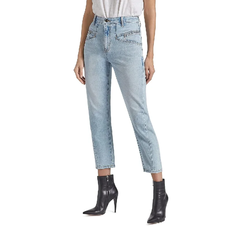 Women's sequined party pants Mom jeans for a nostalgic and casual look The Helix Crop Womens Denim High Rise Cropped Jeans