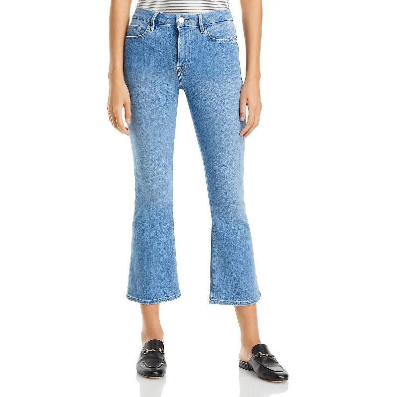 Women's long - length casual pants Straight - leg women jeans with a classic and timeless appeal Womens Mid-Rise Light Was Bootcut Jeans