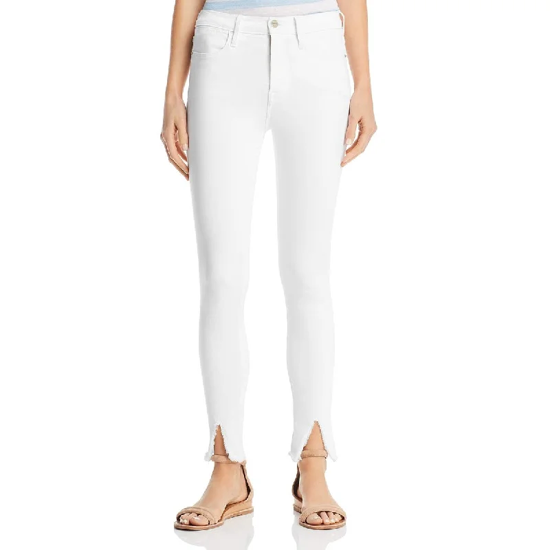 Women's linen summer pants High - rise flare women jeans for a 70s - inspired look Womens Raw Hem Split Hem Skinny Jeans Women's linen summer pants High - rise flare women jeans for a 70s - inspired look Womens Raw Hem Split Hem Skinny Jeans