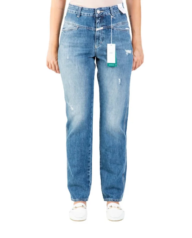 Women's pants for office meetings High - waisted women jeans for a flattering silhouette X-Pose High Waist Jeans In Mid Blue Women's pants for office meetings High - waisted women jeans for a flattering silhouette X-Pose High Waist Jeans In Mid Blue