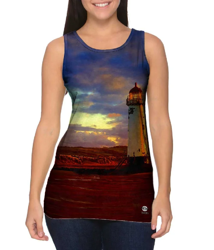 Plus Size Women's Criss - Cross Back Tank Tops in Neon ColorsAbandoned But Not Forgotten Lighthouse Plus Size Women's Criss - Cross Back Tank Tops in Neon ColorsAbandoned But Not Forgotten Lighthouse