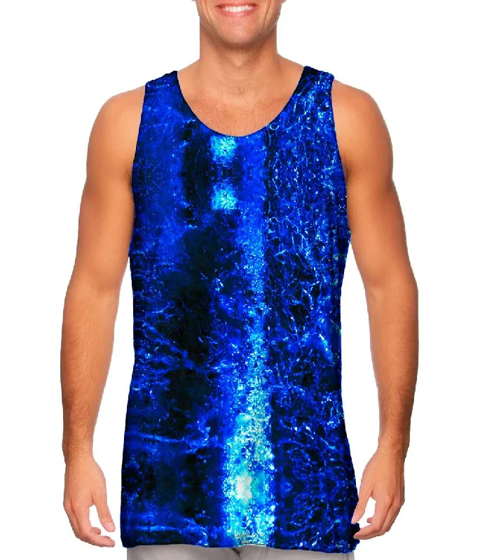 Crew Neck Women's Sustainable Tank Tops Made from Recycled MaterialsAbstract Winter