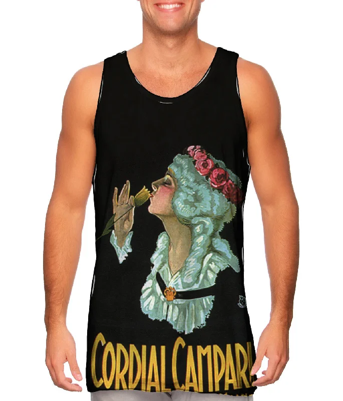 Plus Size Women's Glitter - Trimmed Tank Tops for Party NightsAchille Mauzan 001 - "Cordial Campari" (1921) Plus Size Women's Glitter - Trimmed Tank Tops for Party NightsAchille Mauzan 001 - "Cordial Campari" (1921)