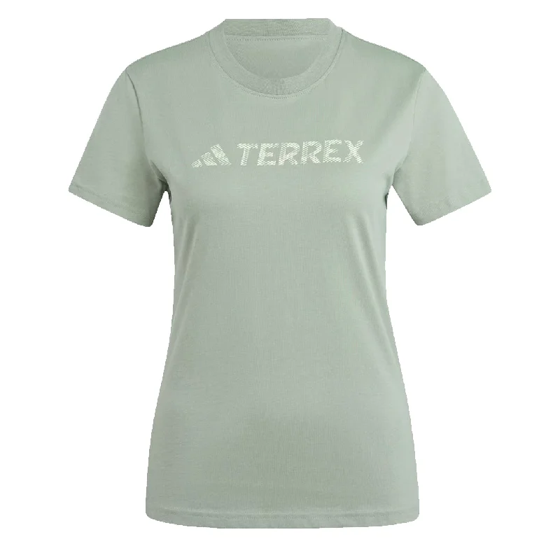 Adidas Terrex Womens Classic Logo T-Shirt Silver Green