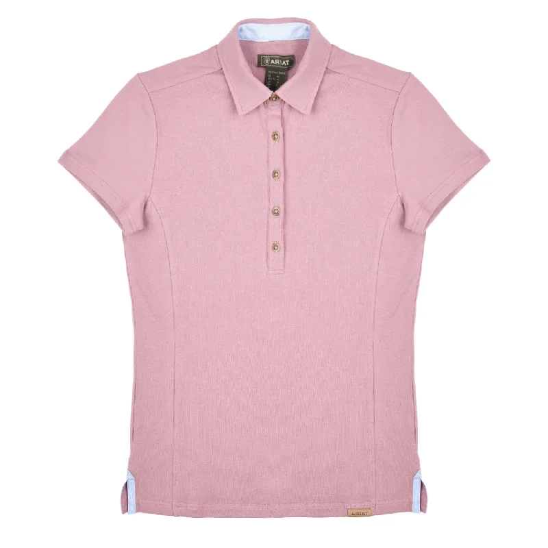 Ariat Womens Cloverdale Polo Shirt Nostalgia Rose