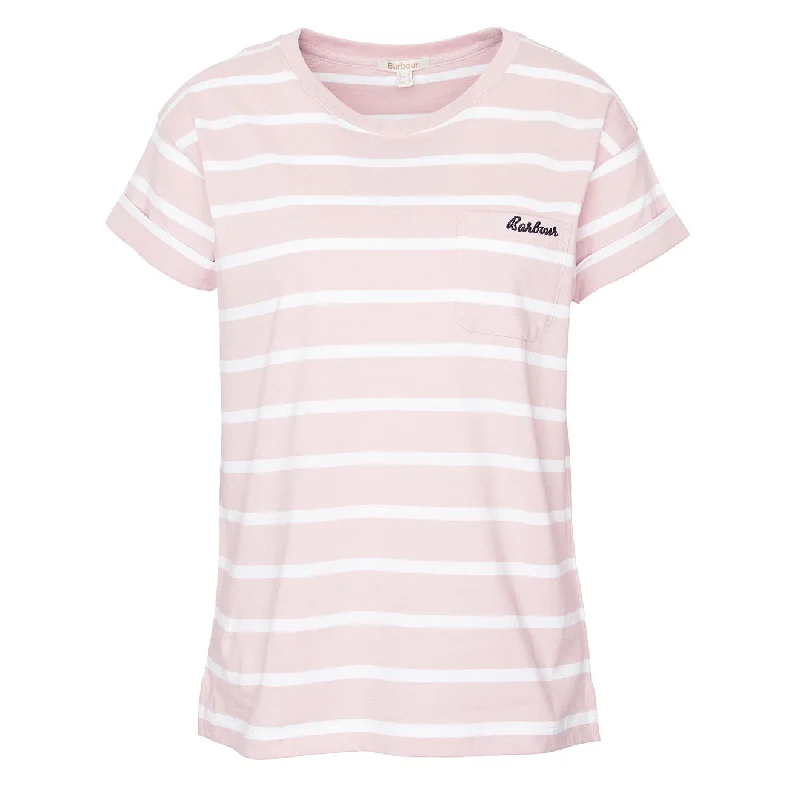 Barbour Womens Otterburn Stripe T-Shirt Shell Pink