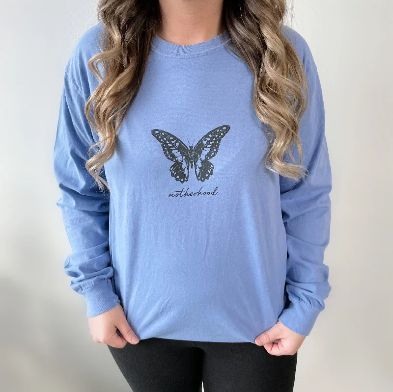 Organic Cotton Women Long Sleeve Top for Eco - Friendly ComfortButterfly • Periwinkle Long Sleeve Organic Cotton Women Long Sleeve Top for Eco - Friendly ComfortButterfly • Periwinkle Long Sleeve