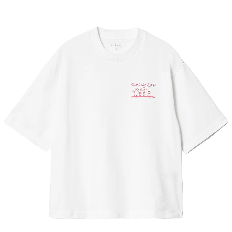 Carhartt WIP Womens S/S Kainosho T-Shirt White / Charm Pink