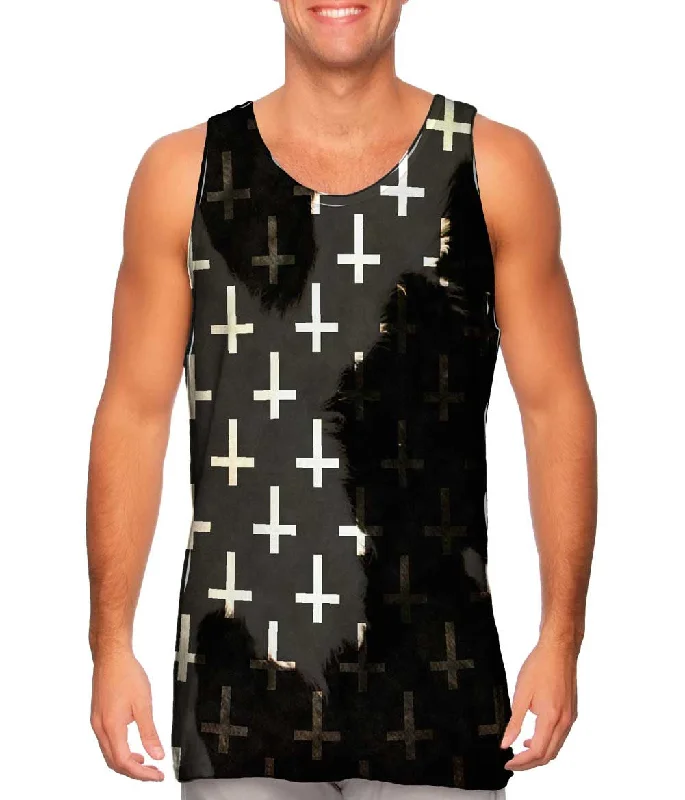 Square Neck Women's Organic Cotton Tank Tops in Earth TonesCow Cross Of St Peter