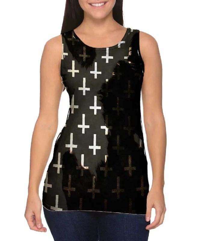 V - Neck Women's Moisture - Wicking Tank Tops for RunningCow Cross Of St Peter