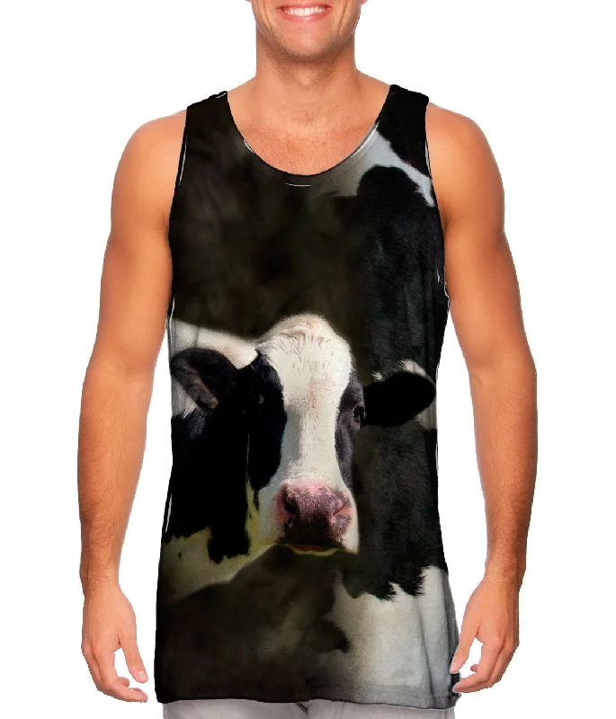 Scoop Neck Women's Linen Blend Tank Tops for SummerCow Half Skin