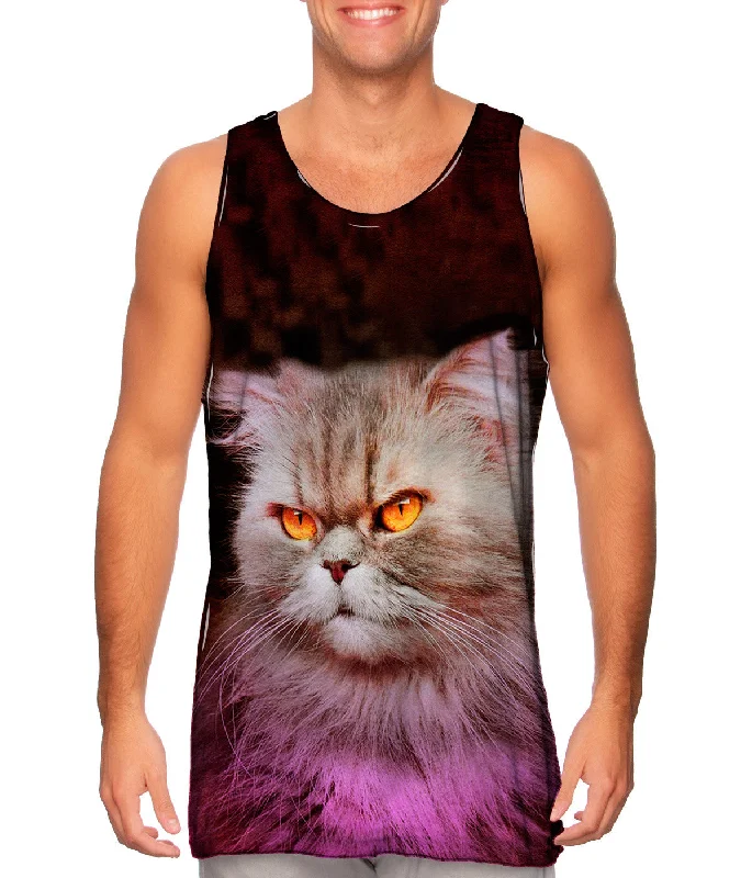 V - Neck Women's Moisture - Wicking Tank Tops for RunningCreepy Kitten