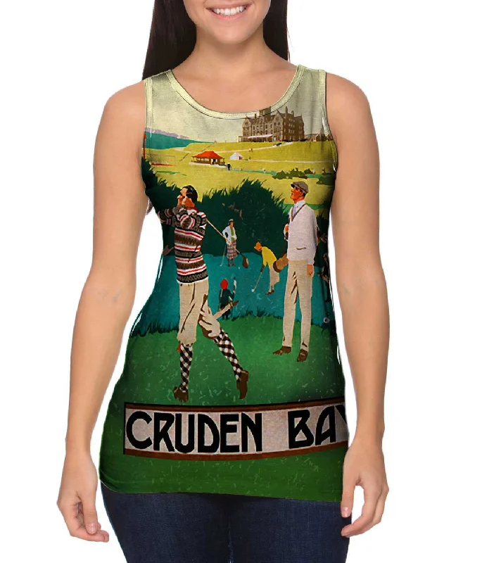 Square Neck Women's Organic Cotton Tank Tops in Earth TonesCruden Bay UK Golf