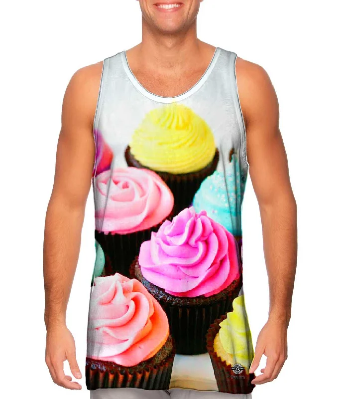 One - Shoulder Women's Rayon Blend Tank Tops for a Flowy LookCupcake Sweetheart