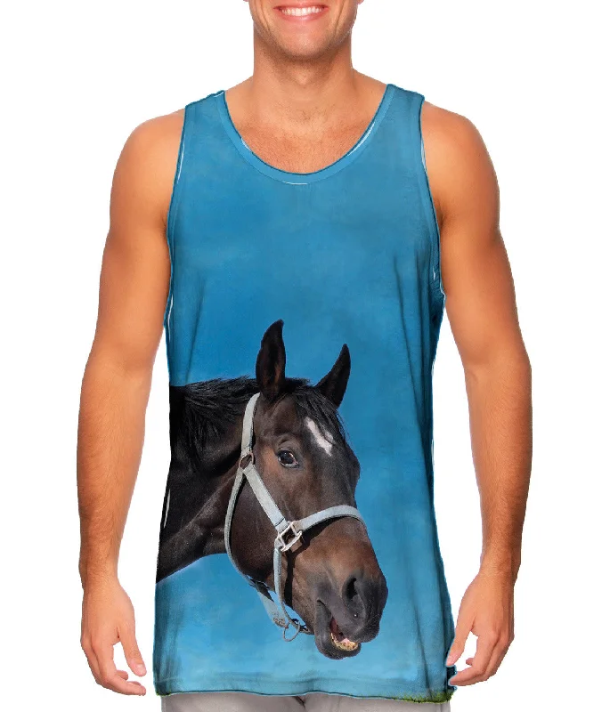 Plus Size Women's Criss - Cross Back Tank Tops in Neon ColorsCurious Black Horse