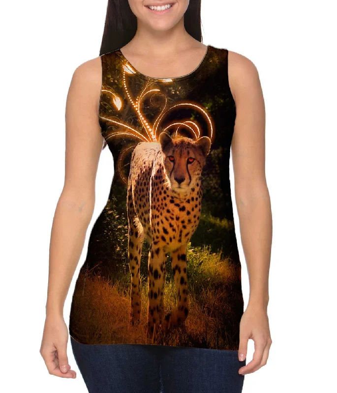 Square Neck Women's Organic Cotton Tank Tops in Earth TonesCurious Cheetah