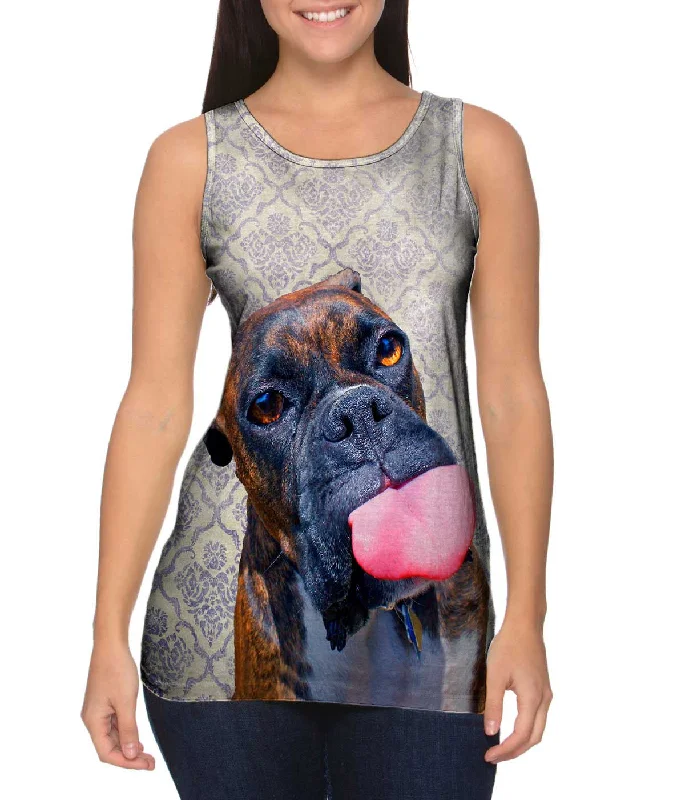 Scoop Neck Women's Linen Blend Tank Tops for SummerCynical Boxer