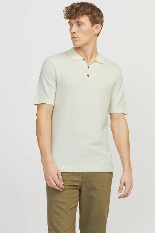 Emil Knit Polo - Cloud Dancer