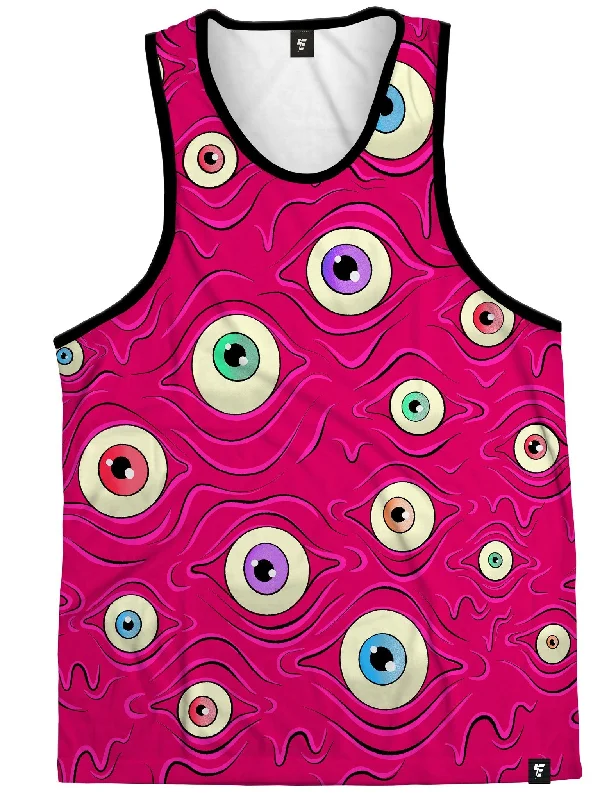 Square Neck Women's Organic Cotton Tank Tops in Earth TonesEyes Unisex Tank Top